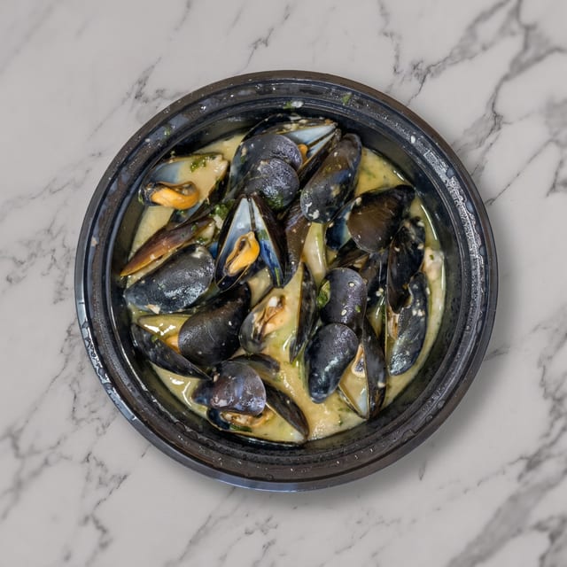 Steamed Mussels.